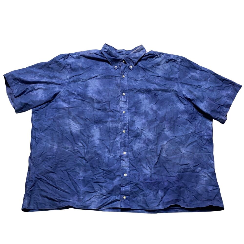 Polo Ralph Lauren Mens Classic Fit Cloud Wash SS Button Down Shirt Size 4XLT